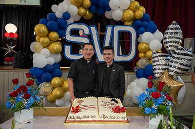 Fr Thang Hoang SVD and Fr Quang Pham SVD